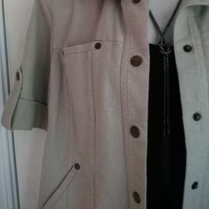 Short linen jacket